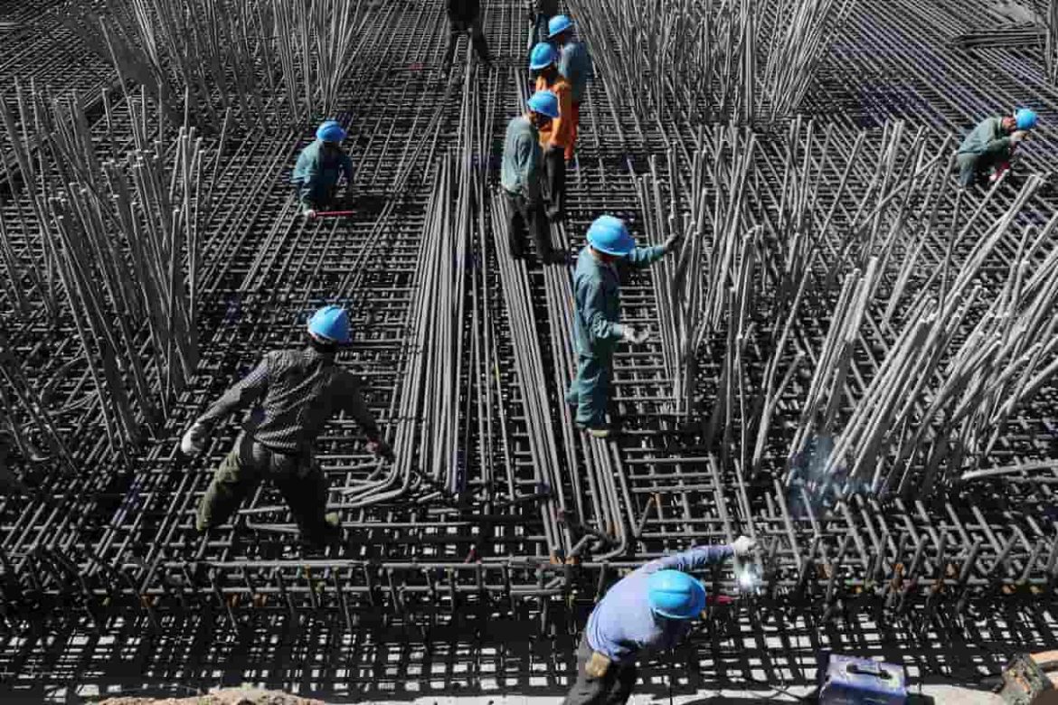 Standard construction steel rebar